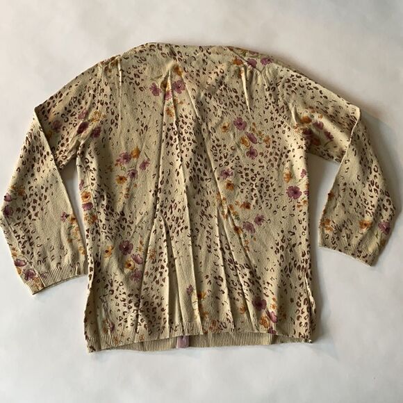 Vintage Floral & Animal Print Cardigan - Picture 4 of 5